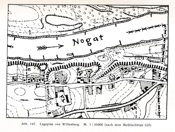 Willenberg Kr. Marienburg, Lageplan