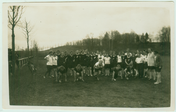 Heinrichswalde Kr. Elchniederung, Sportplatz, Start zum Wettlauf