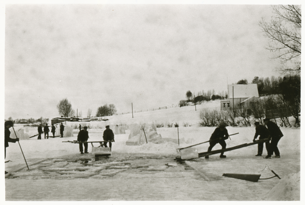 Darkehmen, Eisernte auf dem Angerappfluss