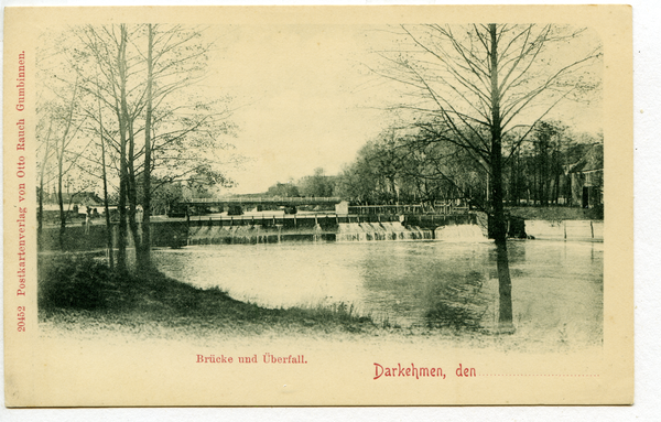 Darkehmen, Brücke und Wasserfall (Überfall)