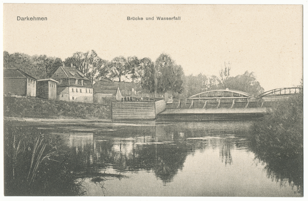 Darkehmen, Brücke und Wasserfall