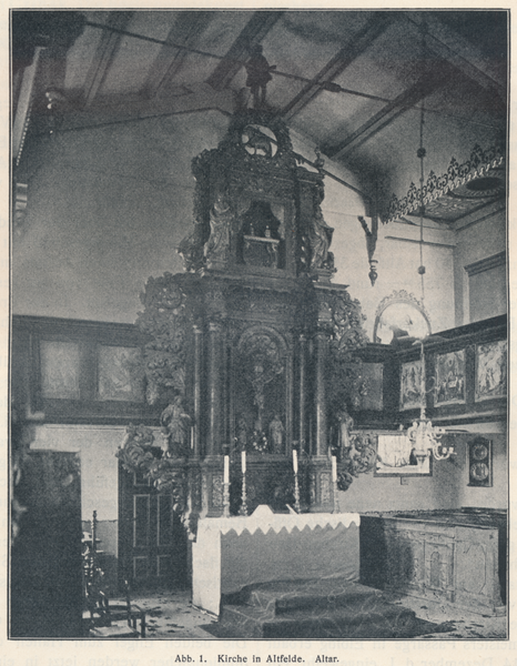 Altfelde Kr. Marienburg, Kirche, Altar