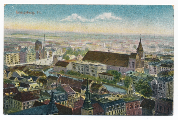 Königsberg, Ortsansicht mit Blick auf den Dom
