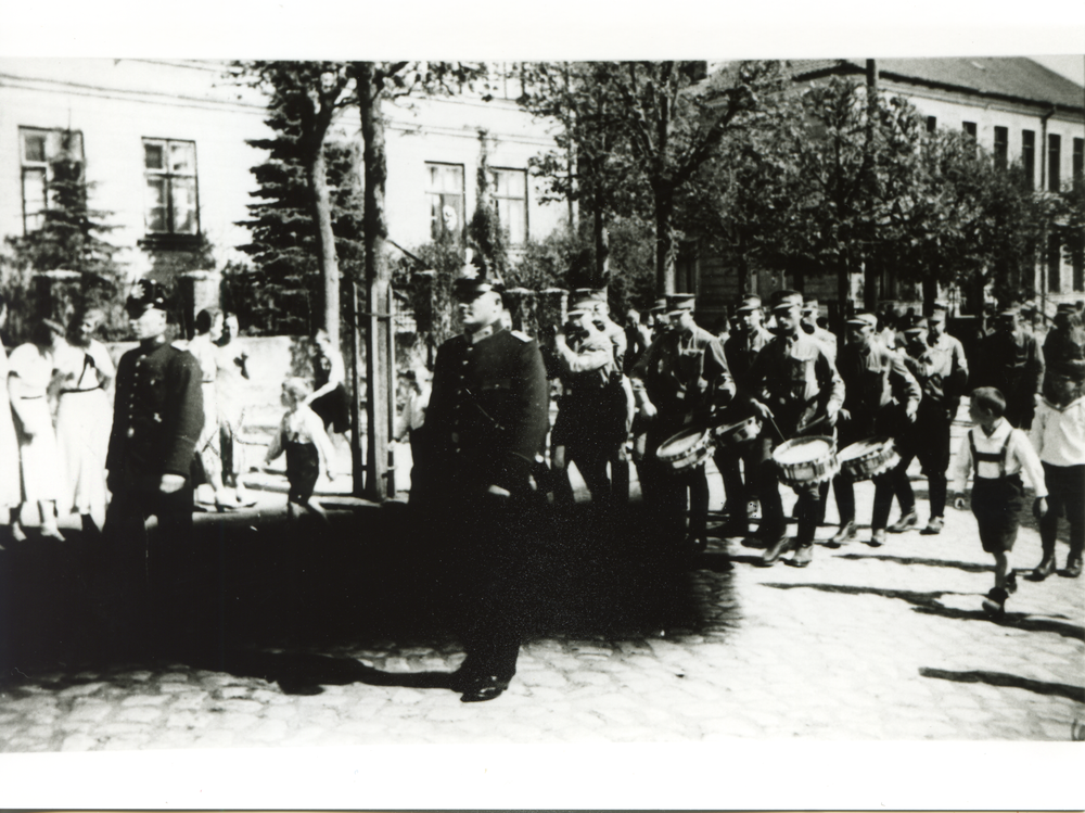 Friedland (Ostpr.), SA-Spielmannszug in der Allenauer Vorstadt