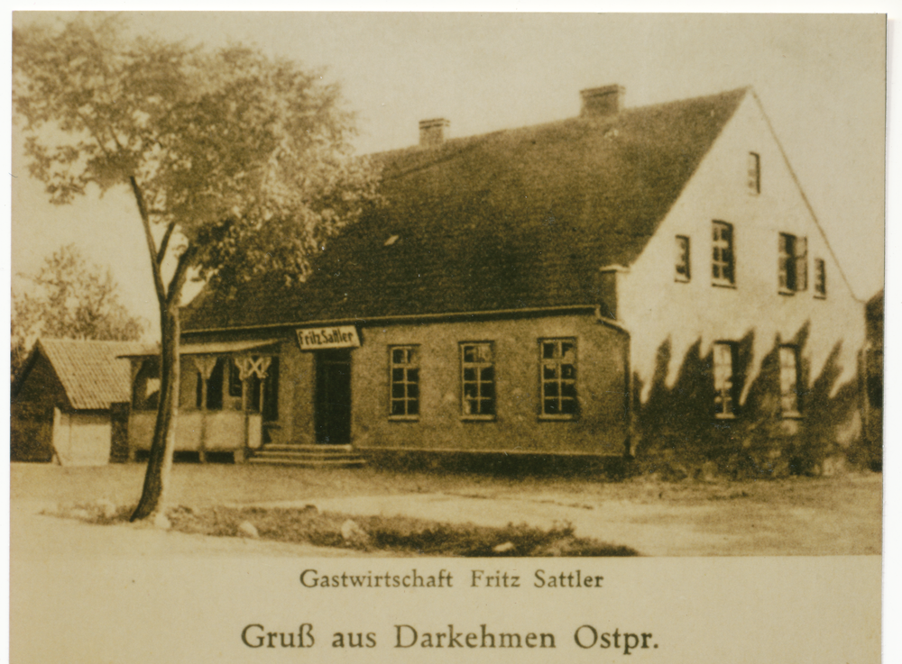 Darkehmen, Gasthaus Fritz Sattler am Bahnhof Ost