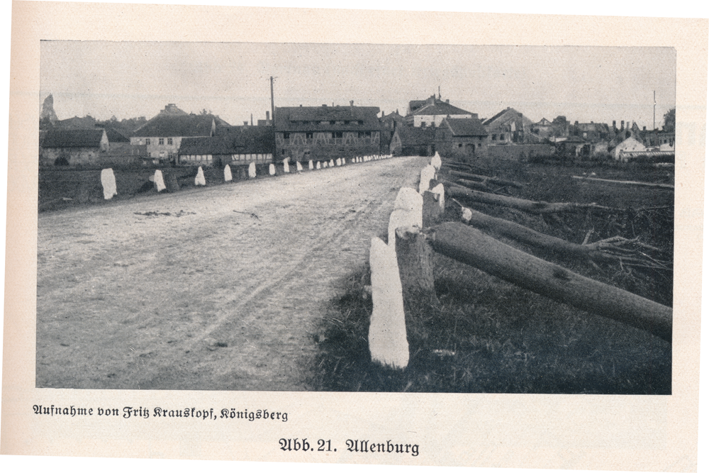 Allenburg, Stadt, Ortsansicht, Ortseingang