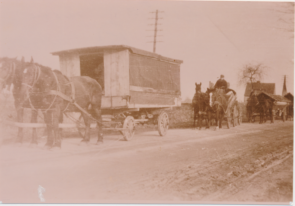 Weidenkreuz, Treckwagen der Familie Achenbach