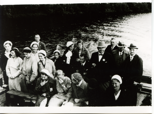 Friedland (Ostpr.), Ausflug des Kirchenchores auf der Alle