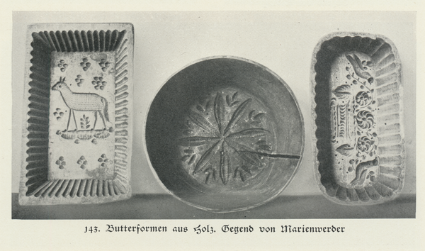 Marienwerder (Kreis), Butterformen aus Holz