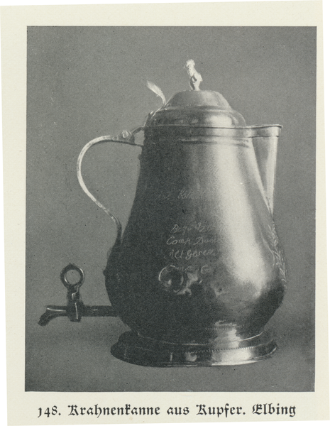 Elbing, Stadt, Krahnenkanne aus Kupfer
