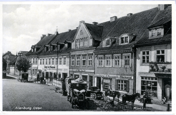 Allenburg, Stadt, Markt