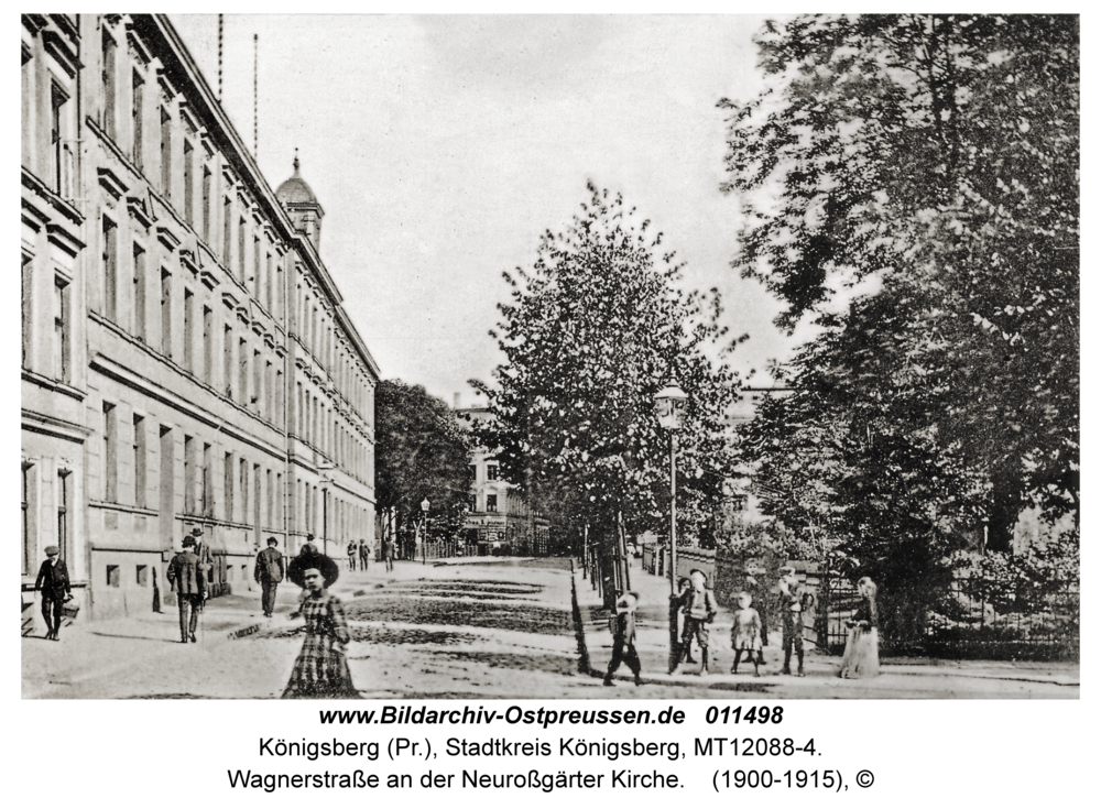 Königsberg, Wagnerstraße an der Neuroßgärter Kirche