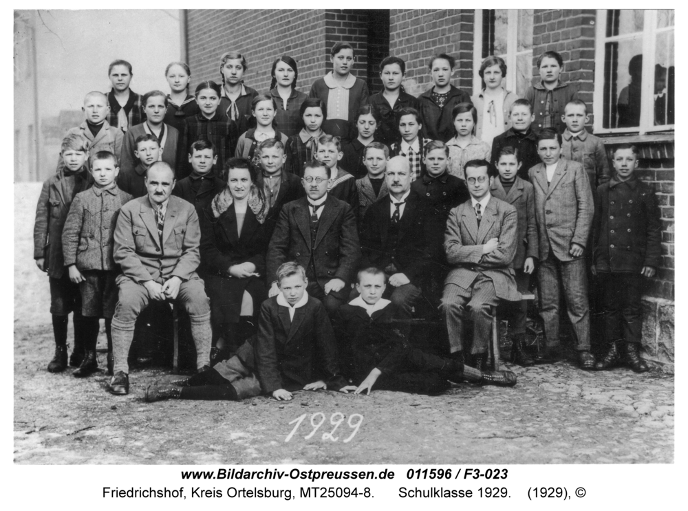 Friedrichshof, Schulklasse 1929