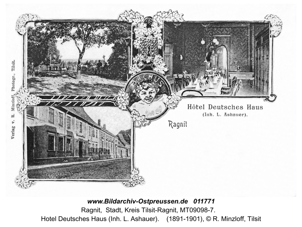 Ragnit, Hotel Deutsches Haus (Inh. L. Ashauer)