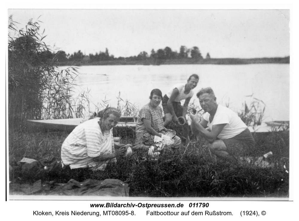 Kloken, Faltboottour auf dem Rußstrom