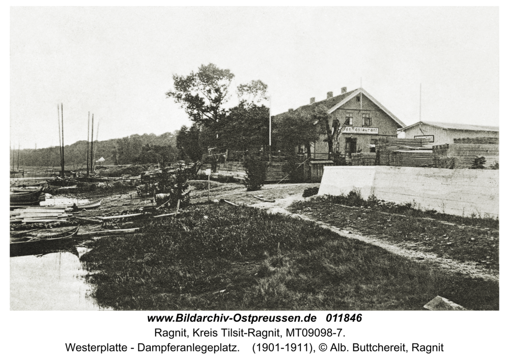 Ragnit, Westerplatte - Dampferanlegeplatz