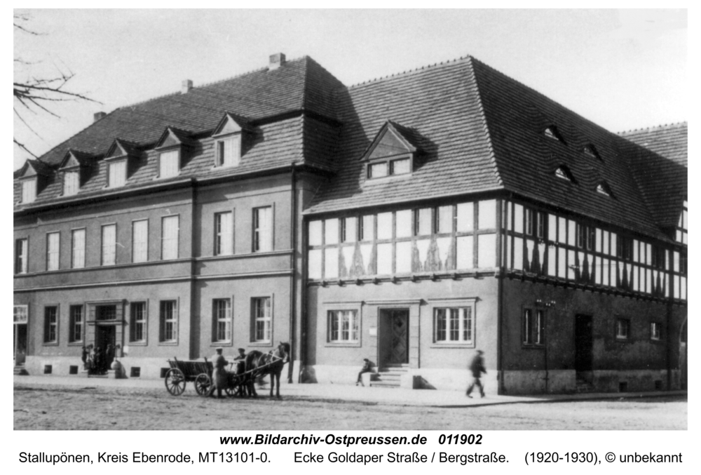 Stallupönen, Ecke Goldaper Straße / Bergstraße