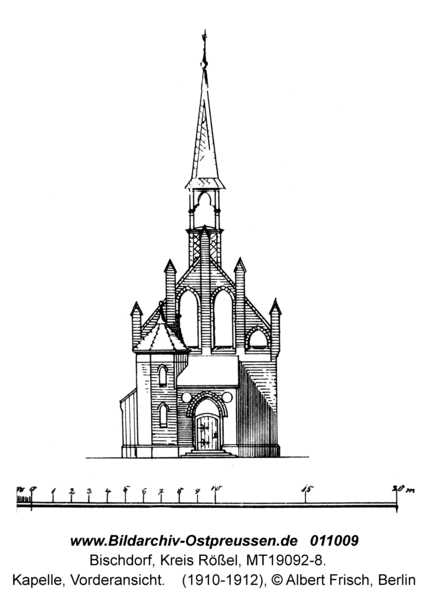 Bischdorf Kr. Rößel, Kapelle, Vorderansicht