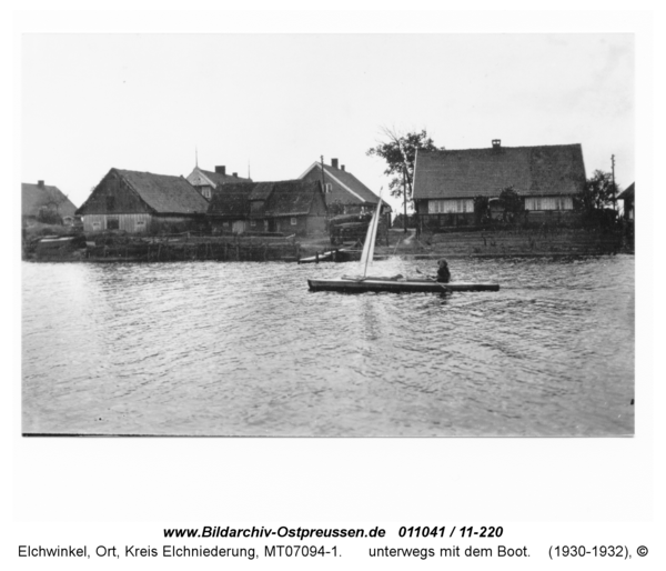 Elchwinkel, unterwegs mit dem Boot