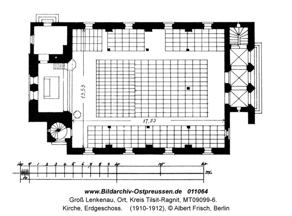 Groß Lenkenau, Kirche, Erdgeschoss