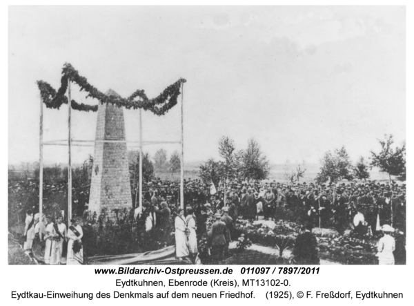 Eydtkau-Einweihung des Denkmals auf dem neuen Friedhof