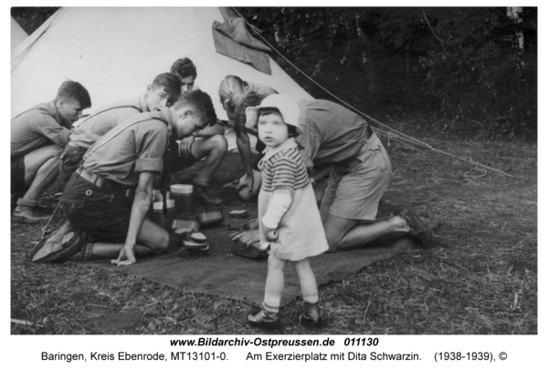 Baringen, Am Exerzierplatz mit Dita Schwarzin