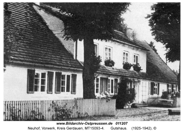 Neuhof Kr. Gerdauen, Gutshaus