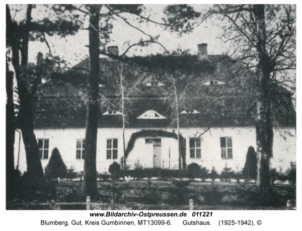 Blumberg Kr. Gumbinnen, Gutshaus