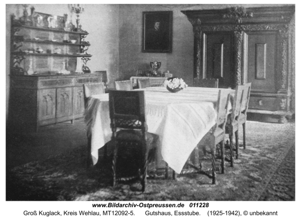 Groß Kuglack, Gutshaus, Essstube