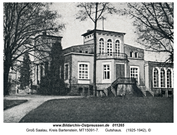 Groß Saalau, Gutshaus