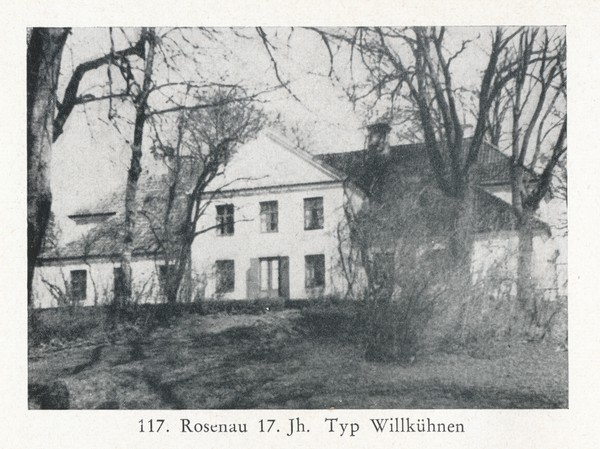 Rosenau Kr. Mohrungen, Gutshaus