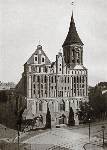 Königsberg, Dom, Westansicht