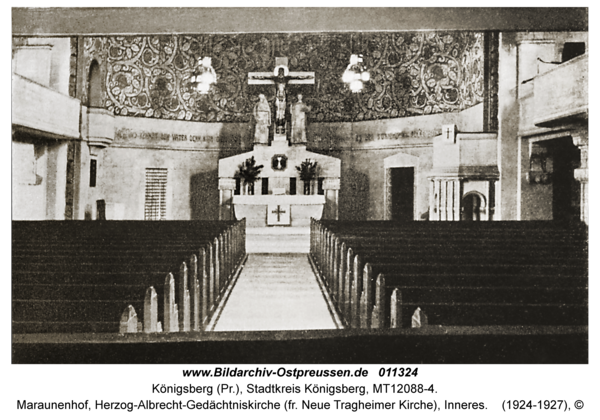 Königsberg, Maraunenhof, Herzog-Albrecht-Gedächtniskirche (fr. Neue Tragheimer Kirche), Inneres