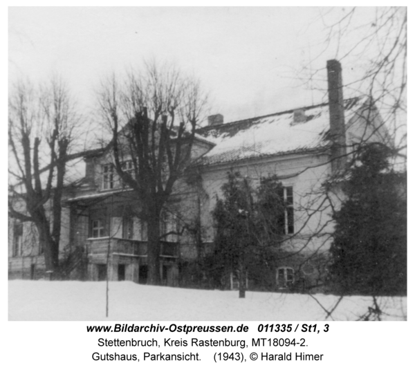 Stettenbruch, Gutshaus, Parkansicht