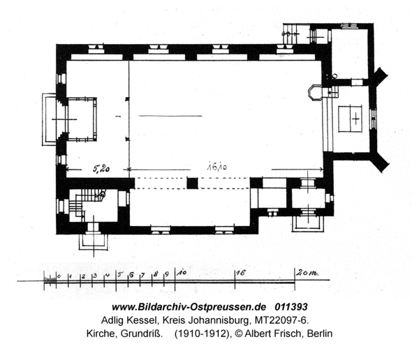 Adlig Kessel, Kirche, Grundriß