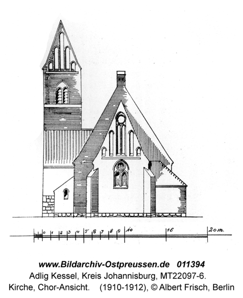 Adlig Kessel, Kirche, Chor-Ansicht