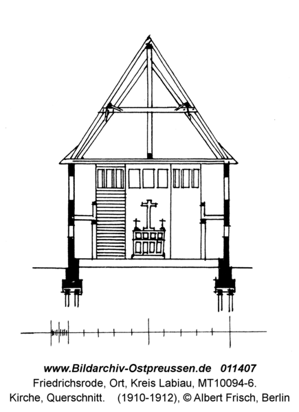 Friedrichsrode, Kirche, Querschnitt