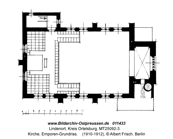 Lindenort, Kirche, Emporen-Grundriss