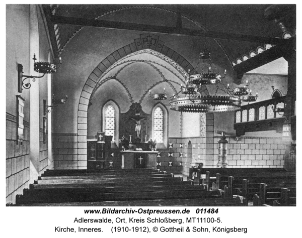Adlerswalde, Kirche, Inneres