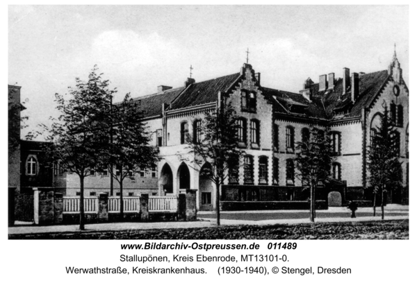 Stallupönen, Werwathstraße, Kreiskrankenhaus