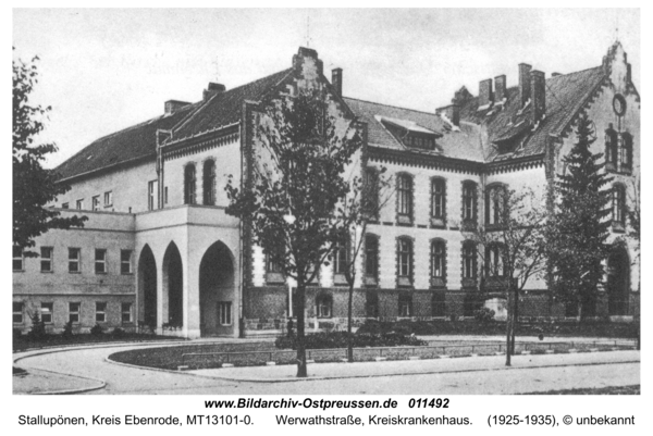 Stallupönen, Werwathstraße, Kreiskrankenhaus