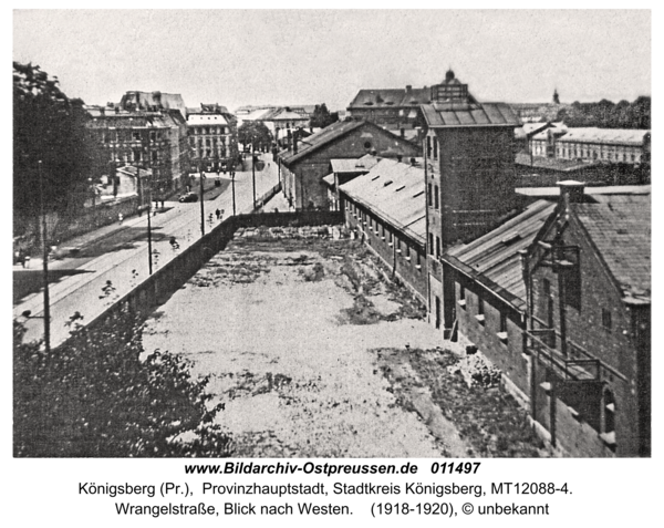 Königsberg (Pr.), Wrangelstraße, Blick nach Westen