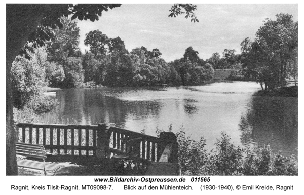 Ragnit, Blick auf den Mühlenteich