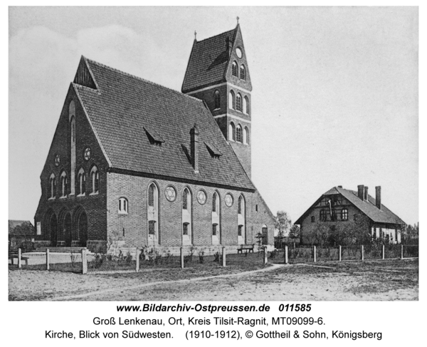 Groß Lenkenau, Kirche, Blick von Südwesten