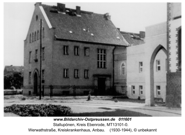 Stallupönen, Werwathstraße, Kreiskrankenhaus, Anbau