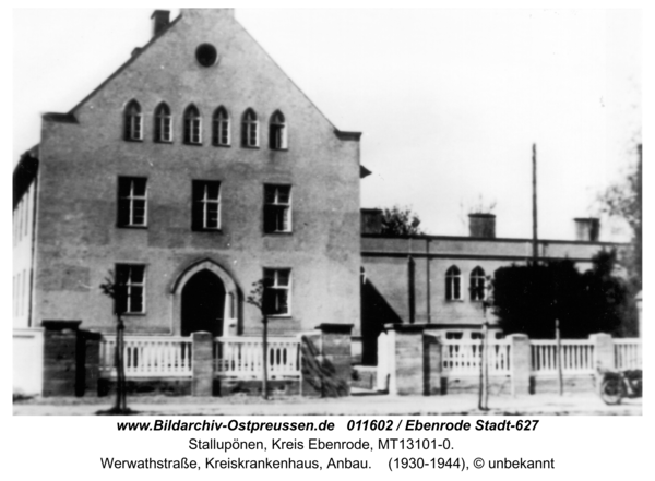 Stallupönen, Werwathstraße, Kreiskrankenhaus, Anbau