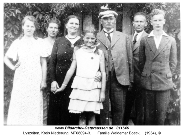 Lyszeiten, Familie Waldemar Boeck