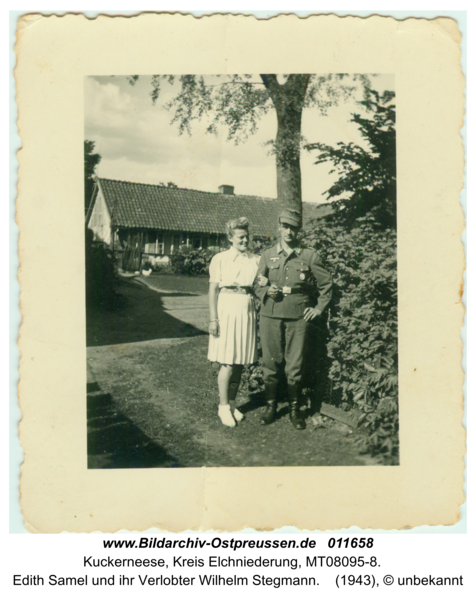 Kuckerneese, Edith Samel und ihr Verlobter Wilhelm Stegmann