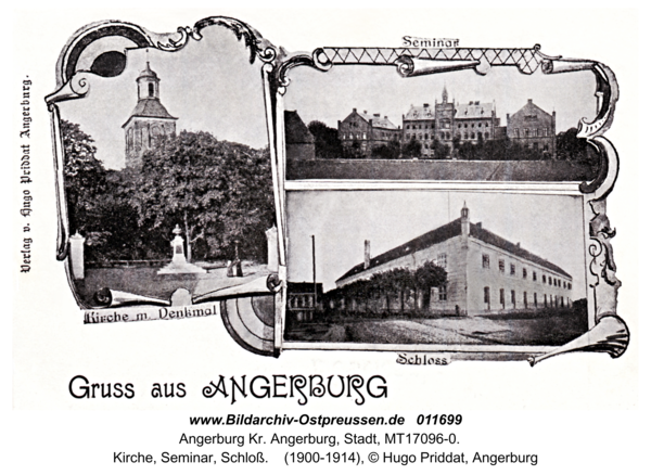 Angerburg, Kirche, Seminar, Schloß