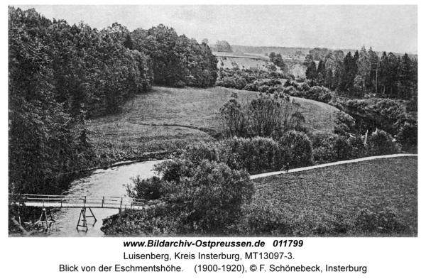 Luisenberg Kr. Insterburg, Blick von der Eschmentshöhe